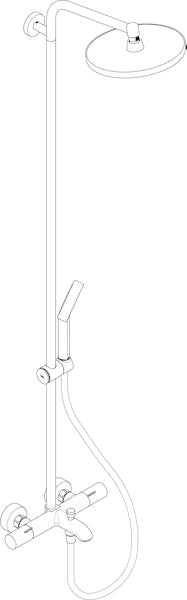 Suihkujärjestelmä Hansgrohe 28068670 Activera 240 Jp Musta [6352123]