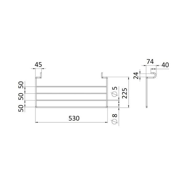 Rej Design Kuivaimen Lisävaruste Rej Pivo Lisähylly Valk Lev.50Cm [5487653] |