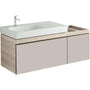 Alakaappi citterio ruskeanharmaa lasi/tammi beige 1400mm, oikea - Fertti.com