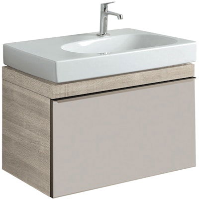 Alakaappi citterio ruskeanharmaa lasi/tammi beige 750mm - Fertti.com