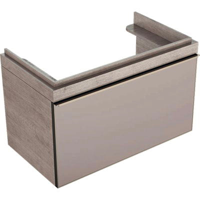 Alakaappi citterio ruskeanharmaa lasi/tammi beige 900mm - Fertti.com
