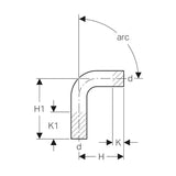 Sovituskäyrä 90 Sinkitty Mapress 22 [0481130] |