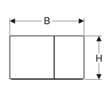 Huuhtelupainike 115.622.SI.1 Geberit Sigma70 valkoinen 5756939