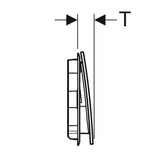 Huuhtelupainike Sigma70 2 - H Square Ruostumaton Teräs [5756934] |