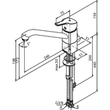 Damixa Pine keittiöhana, PKV 1700100 - Fertti.com