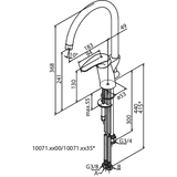 Damixa Space keittiöhana PKV 1007100 Kromattu - Fertti.com