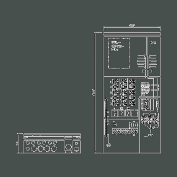 Aluevalaistuskesus Ensto Ip34 Evak63.25-3 [3428065]