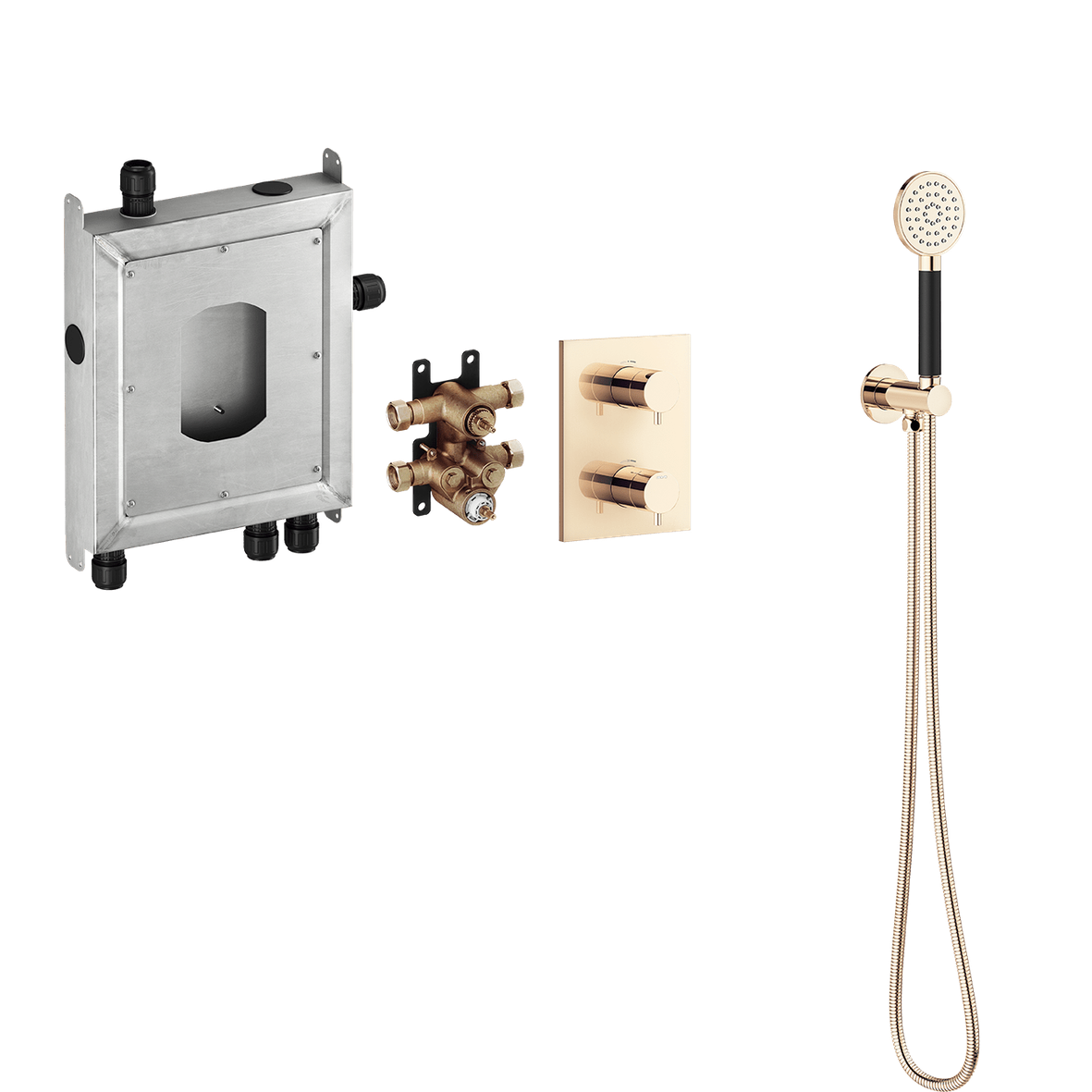 Mora Mora Inxx Ii Shower System Seinäasennus,Kiiltävä Messinki 275000.60 [6360739] |
