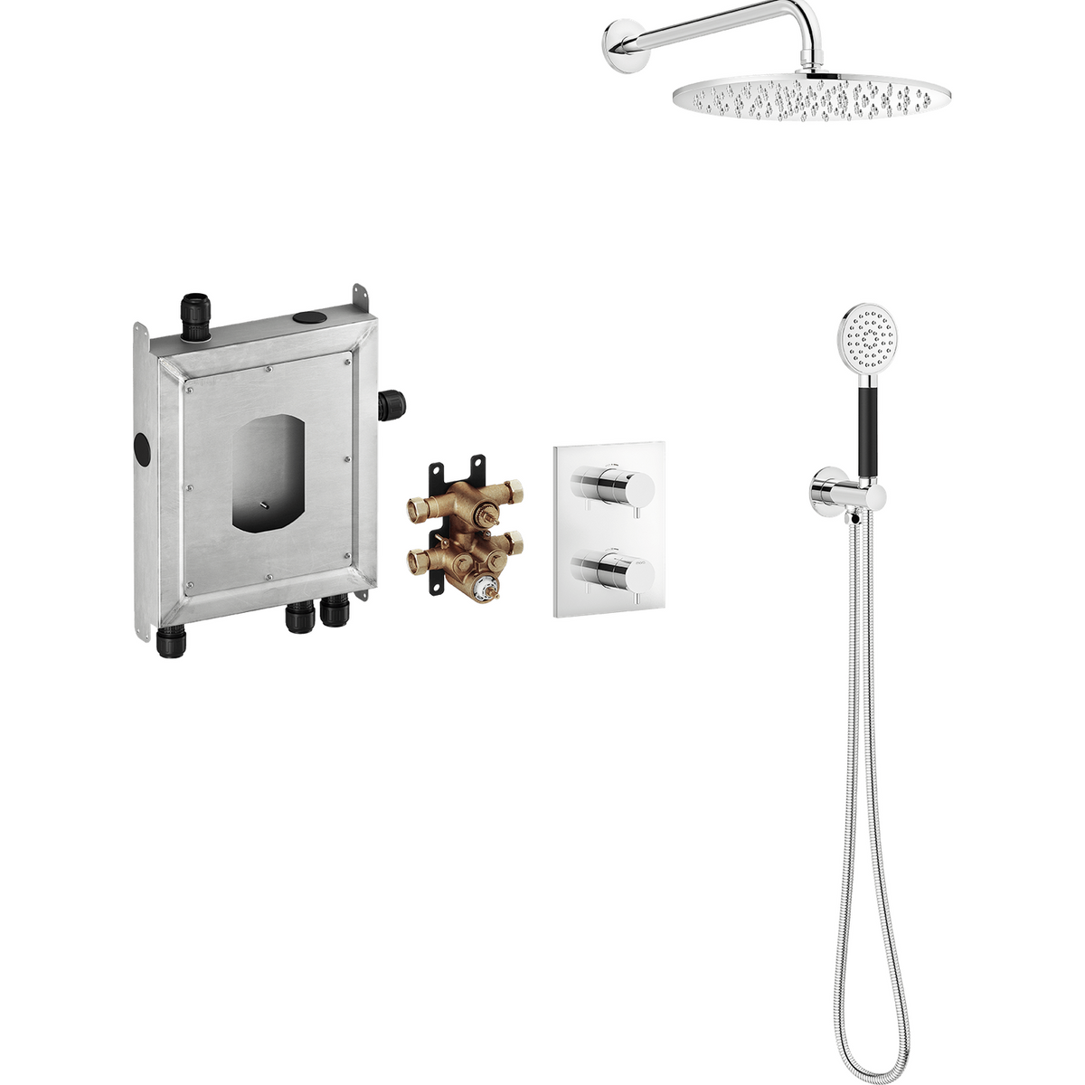 Mora Inxx II Shower System Seinäasennus Kromattu 275000 [6360737] |