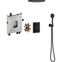 MORA INXX II shower system kattoasennus Mattamusta [6360742] |