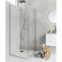 Hafa Igloo Pro suihkunurkka / suihkusyvennys kirkas lasi 100X70 - Fertti.com