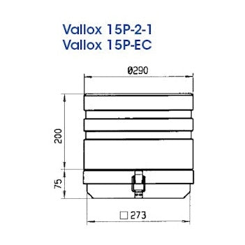 Huippuimuri Vallox EC 15P-EC 7815003