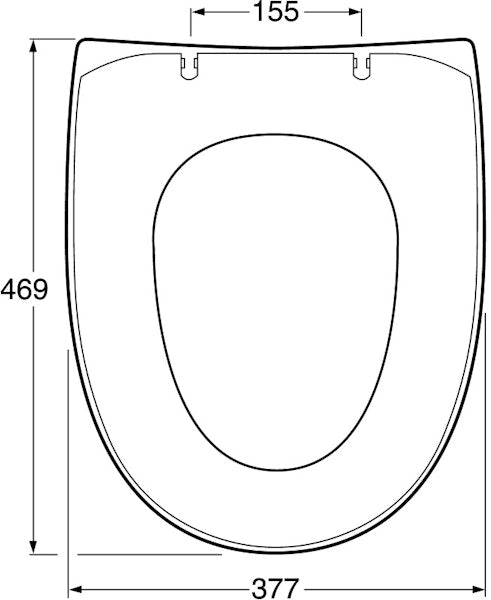 WC-istuinkansi Gustavsberg Nautic SC/QR kova musta 9M26S136 [5712007]