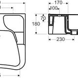Pesuallas Ido Liikuntaesteisille 12107 - 01Valk Ilman Ylivuotoa [5611705] |