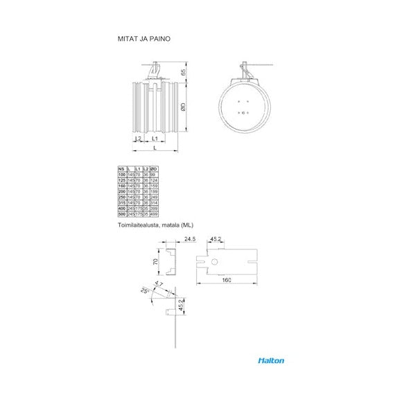 Halton Sulkupelti Pts/A - 400 [8412208] |