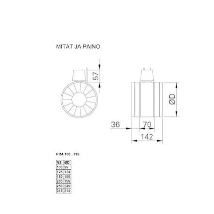 Halton Säätö - Ja Mittauslaite Pra/N 100 [8920032] |