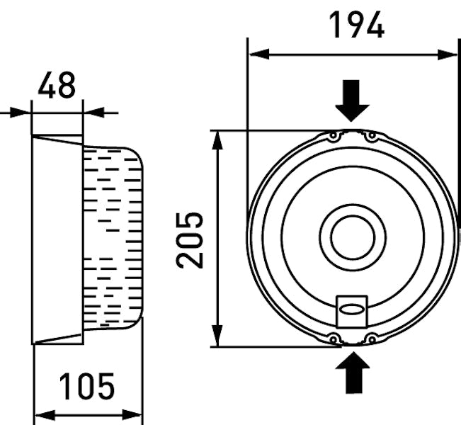 Saunavalaisin AVH11 60W E27 Ø205x105 mm valkoinen [4117138]