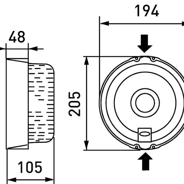 Saunavalaisin AVH11 60W E27 Ø205x105 mm valkoinen [4117138]