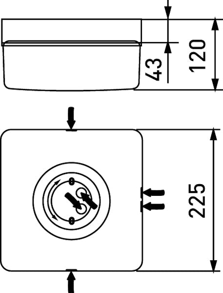 Yleisvalaisin Ensto Avr70 A60/E27 230V [4117069]