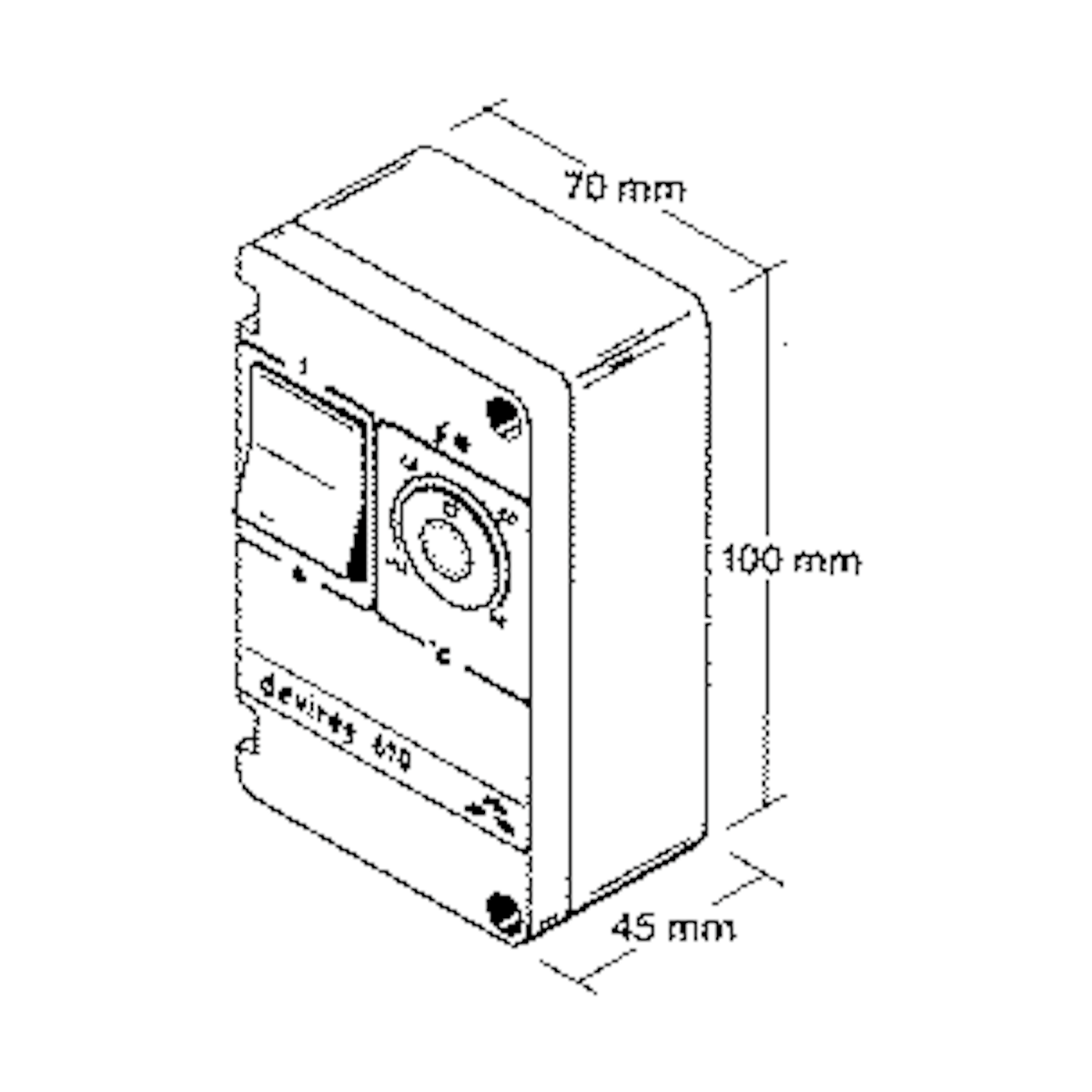 Termostaatti DEVIreg 610 -10..+50°C Sulanapito IP44 [2600214]
