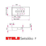 Tiskipöytä Stala Seitsikko F1400 1400x600 mm rst 1,5 - altainen [5912024] |