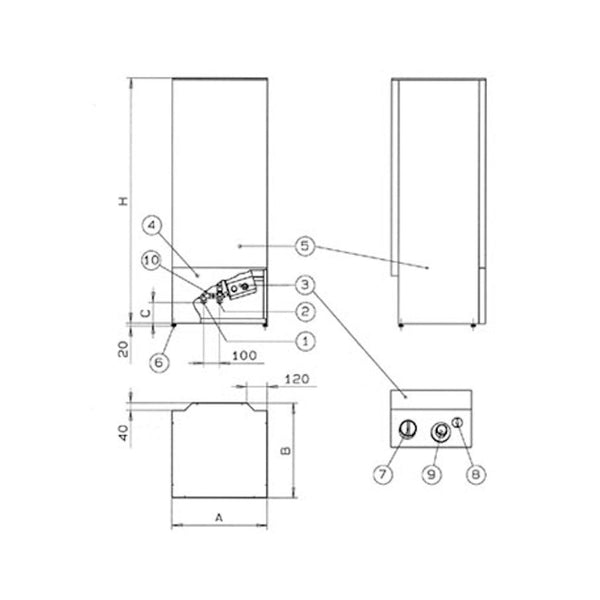 Käyttövedenlämmitin Lämminvesivaraaja Jäspi VLM 220 S [5260074] |
