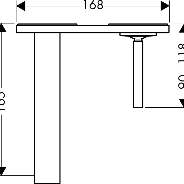 Pintaosa Hansgrohe 38120000 Uno2 Elektroninen [6150166]
