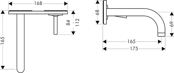 Pintaosa Hansgrohe 38112000 Axor Uno2 [6150256]