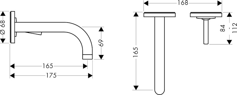 Pintaosa Hansgrohe 38113000 Axor Uno2 [6150257]