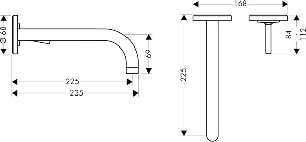 Pintaosa Hansgrohe 38116000 Axor Uno2 [6150258]