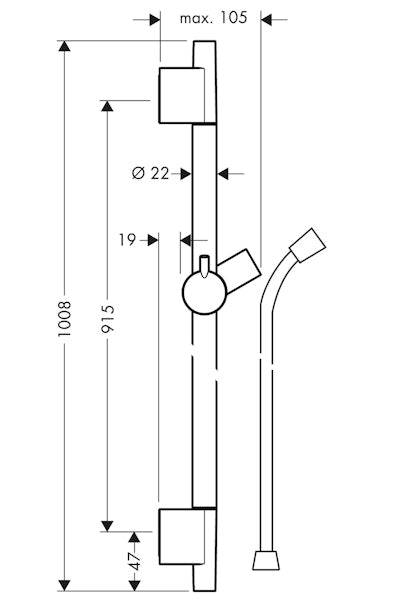 Suihkutanko Hansgrohe 28631000 Unica'S Puro 90Cm [6556004] |