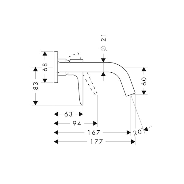 Pintaosa Hansgrohe 34112000 Axor Citterio M [6150242]
