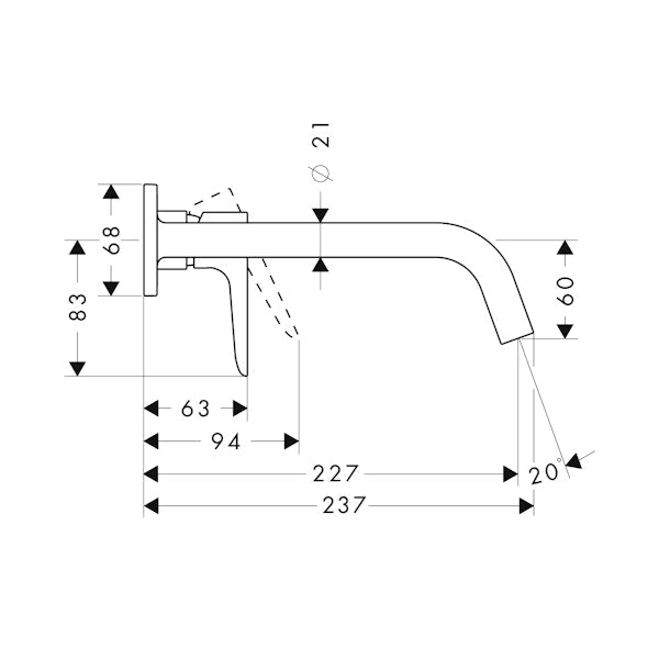 Pintaosa Hansgrohe 34115000 Axor Citterio M [6150244]