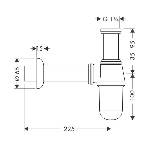 Vesilukko Hansgrohe 52053 000 Standard [6552003] |