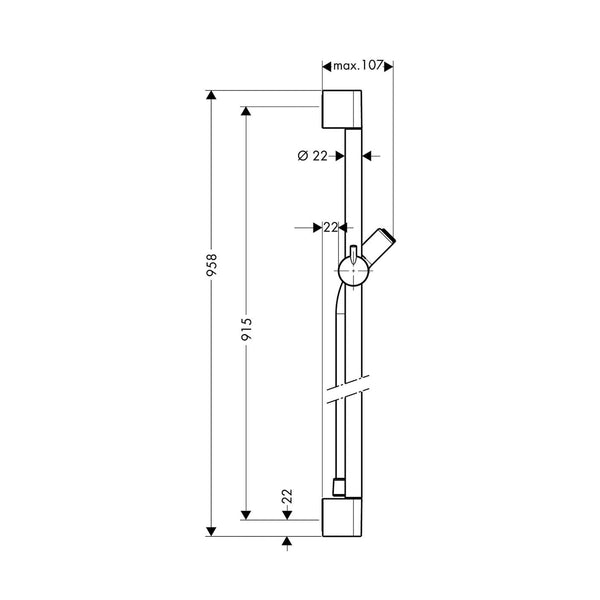 Suihkutanko Hansgrohe 27610000 Unica'C90 [6556002] |