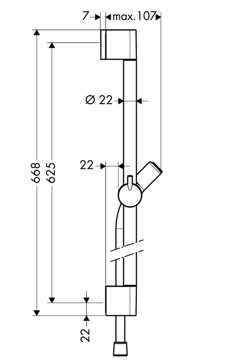 Suihkutanko Hansgrohe 27611000 Unica'C 65Cm [6556003] |