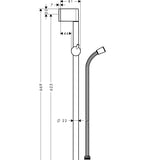 Suihkutanko Hansgrohe 27615000 Unica'Crometta 65Cm [6556015] |