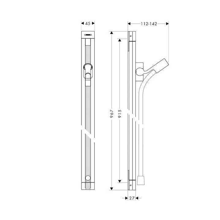 Suihkutanko Hansgrohe 27636000 Rd Unica'S 90Cm [6556016] |