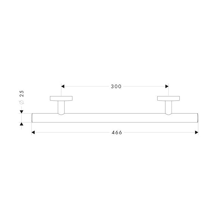 Tartuntakahva Hansgrohe 40513000 Logis 300Mm [5773800] |