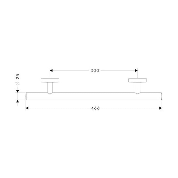 Tartuntakahva Hansgrohe 40513000 Logis 300Mm [5773800] |