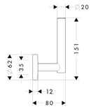 Vararulla Teline Hansgrohe 40517000 Logis [5773810] |