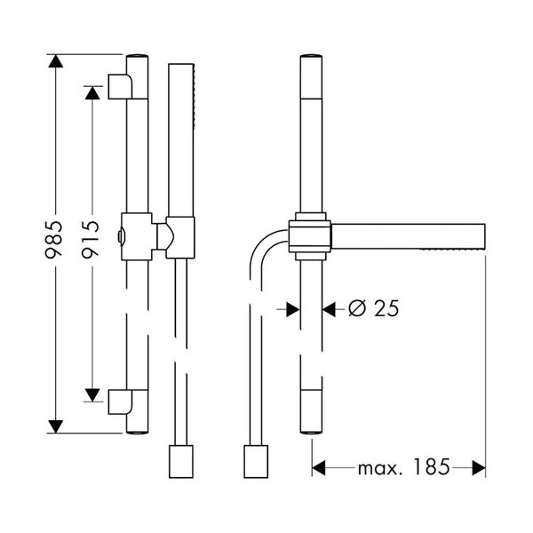 Suihkusetti Hansgrohe 27983000 Starck [6559404] |