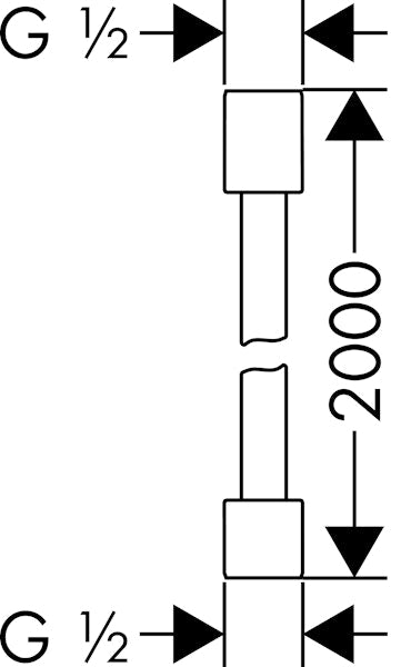 Suihkuletku Hansgrohe 28284000 Axor Starck 2,0M [6555307]