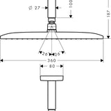 Yläsuihku Hansgrohe 27381000 Raindance [6559077] |