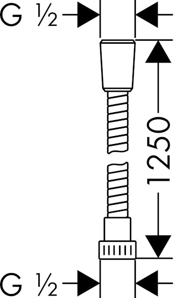 Suihkuletku Hansgrohe 28262000 Metaflex 1,25M [6555318]