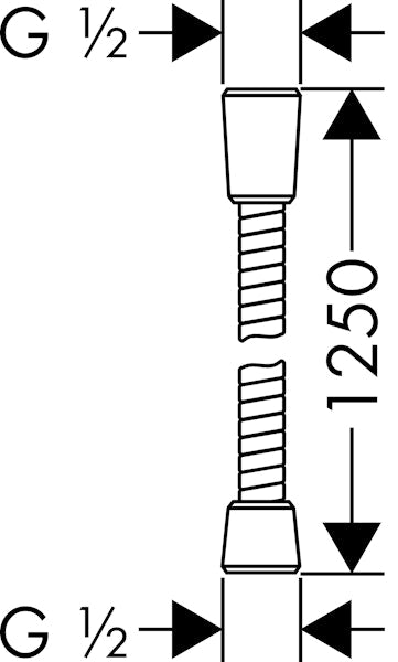 Suihkuletku Hansgrohe 28132000 Sensoflex 1,25M [6555300]