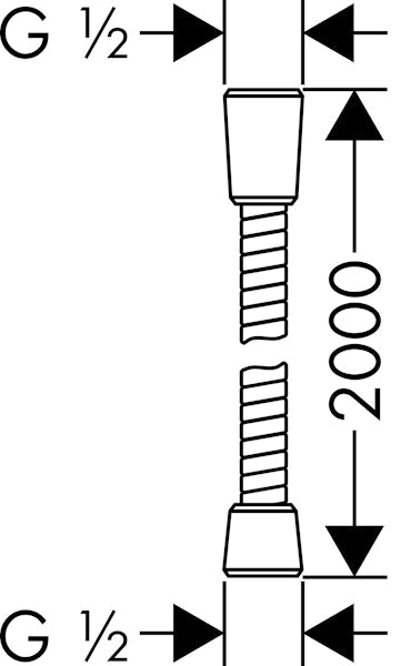 Suihkuletku Hansgrohe 28134000 Sensoflex 2,0M [6555301]