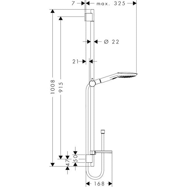Suihkusetti Hansgrohe Raindance Select E 120 Suihku [6559473] |