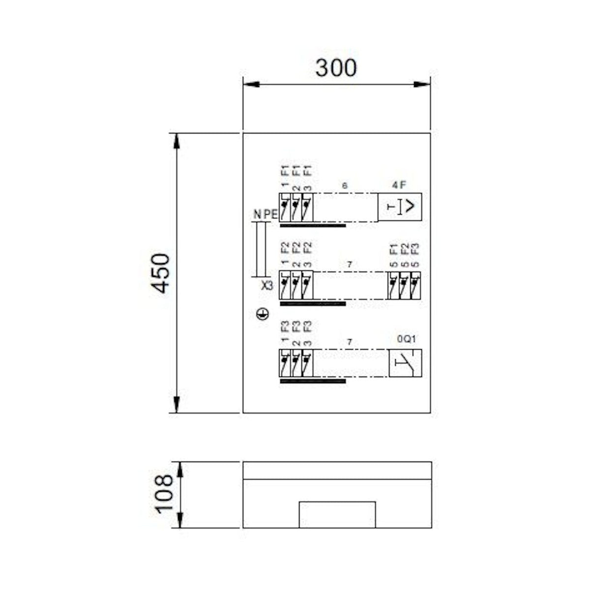 Ryhmäkeskus Pinta Fe Näpsä Rp4E12S 40A Ip20C [3310412] |