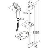 Mora Lionx Suihkusetti 3 Toiminen Käsisuihku 130390 [6561130] |